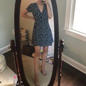 Sunflower mini wrap dress, size S